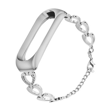 BRANSOLETA OPASKA MIBAND XIAOMI MI BAND 5 SREBRNA