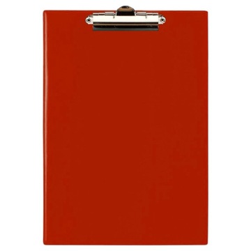 Deska z klipsem klipem podkładka Clipboard A4 czerwona pojedyncza podkład