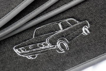 Fiat 126p Maluch ВЕЛУРОВЫЕ КОВРИКИ СТОП СТОП ВЫШИВКА