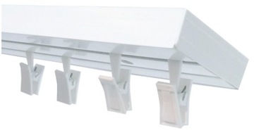 KARNISZ SUFITOWY SZYNA SUFITOWA DWUTOROWA PCV370cm