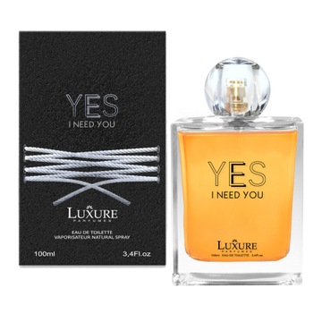 Perfumy Luxure Yes I need You 100ml. Męskie Folia
