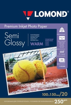 PAPIER FOTOGRAFICZNY 10x15 PÓŁ BŁYSZCZĄCY 250g