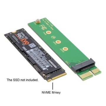 Переходник M.2 NVMe Key M на PCI-e x1 SSD