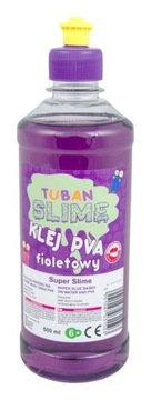 FIOLETOWY KLEJ PVA 500ml robienia glut Tuban Slime