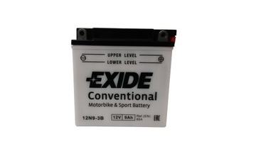 AKUMULATOR EXIDE MOTOCYKLOWY 12N9-3B 12V 9AH 85A