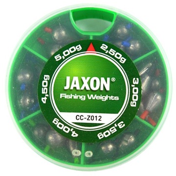 ZESTAW CIĘŻARKI OLIWKI przelotowe JAXON 2,5-5g