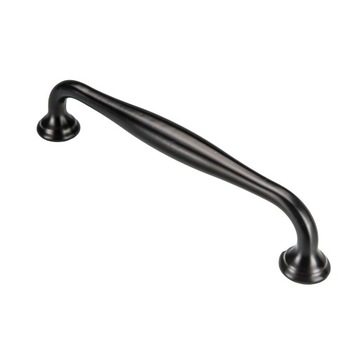 ELEGANCKI Uchwyt Meblowy ROMA CZARNY 128mm