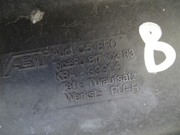 НАКЛАДКА ЗАДНЕЙ ДВЕРИ AUDI Q5 8R0 ABT