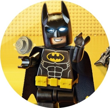 OPŁATEK NA TORT BATMAN GRUBY OKRĄGŁY 20CM JAKOŚĆ