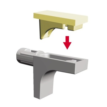 Полкодержатель с резиной fi5 K-Line хром ИТАЛИЯ