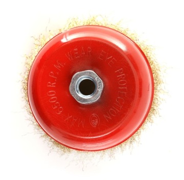 ПРОВОЛОЧНАЯ ЩЕТКА 125мм M14 ЛАТУННАЯ ПЕРЕДНЯЯ ЧАСТЬ