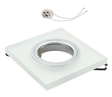 Oprawa halogenowa szklana kwadrat do LED 230V GU10