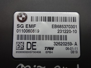BMW 5 F10 F11 MODUL BRZDY RUČNÍ 32620259