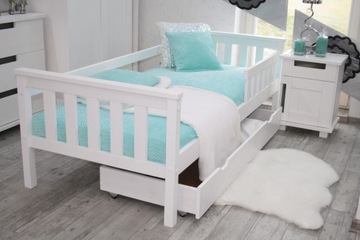 Белая детская кровать ASIA 80х160 MAXI-DREW + FREE FRAME