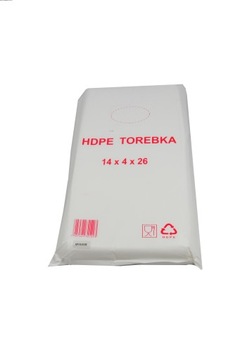 8000 - TOREBKA WORECZEK foliowy 6my HDPE 14/4x26