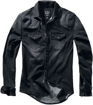 Koszula BRANDIT Riley Denim Shirt black 3XL