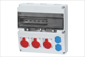 LAGO switchgear 3x16A 5p 2x230V / 17 modules