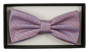 Сине-оранжевый галстук-бабочка и нагрудные платки