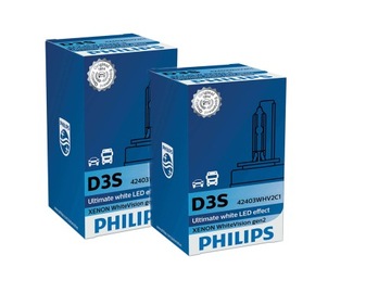 PHILIPS ŻARÓWKA XENON D3S WHITE VISION GEN2 2szt