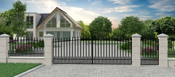 Двустворчатые входные ворота KŁZ 4,00 м POLBRAM