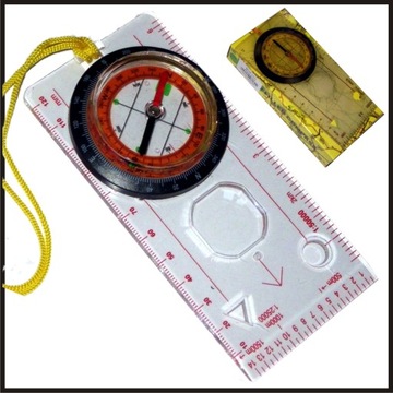 KOMPAS BUSOLA NAMAPOWA TOPOGRAFICZNA PŁYTKA