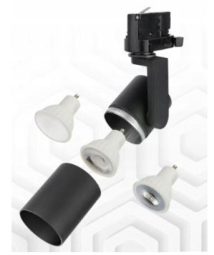 3-ФАЗНЫЙ РЕЛЬСОВЫЙ ПРОЖЕКТОР GU10 -2 УГЛА ОСВЕЩЕНИЯ