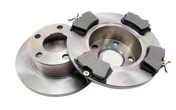 Tarcze x2 + klocki do AUDI A6 C5 PASSAT B5 TYŁ