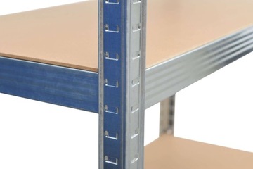 СТЕЛЛАЖ ДЛЯ ХРАНЕНИЯ 180x90x40см МЕТАЛЛ МДФ 5 ПОЛОК МАКС. 175 кг НА КАЖДУЮ ПОЛКУ