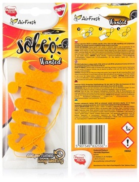 ZAPACH SAMOCHODOWY AIRFRESH SOLEO, SMILE, FILC