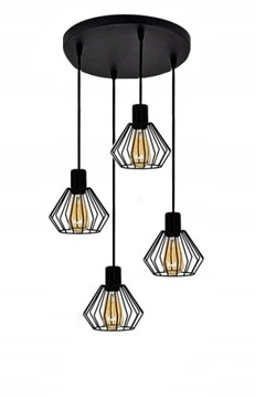 LAMPA SUFITOWA ,ŻYRANDOL DIAMENT CZARNA 001-11KD