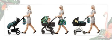 СУМКА ДЛЯ КОЛЯСКИ С РЕМНЕМ-ОРГАНИЗАТОРОМ СЕРАЯ XXL КАЧЕСТВО