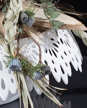 DONICZKA osłonka gazon koronka