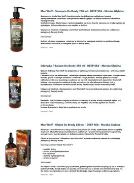 Manstuff Beard Set Масло-шампунь-кондиционер