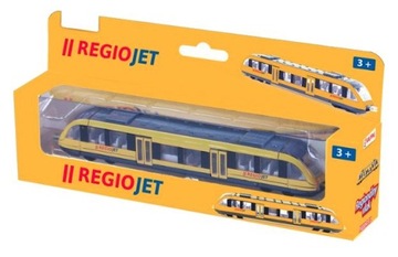 POCIĄG METALOWY CZESKI REGIOJET 17cm