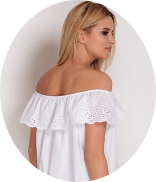 МОДНАЯ ИСПАНСКАЯ Блуза С Открытыми Плечами М/38