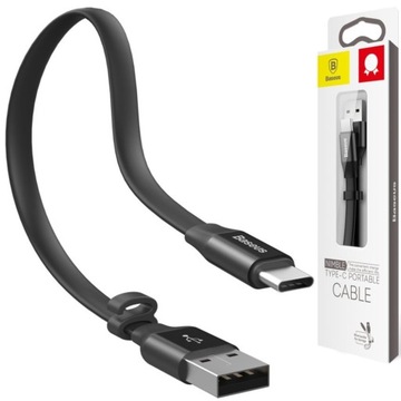 Baseus Krótki Płaski Kabel USB-C do Android Auto