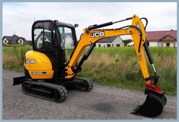 NAKLEJKI NALEPKI koparka JCB 8026 CTS + piktogramy
