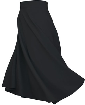 М 73см ЧЕРНАЯ длинная юбка миди 38