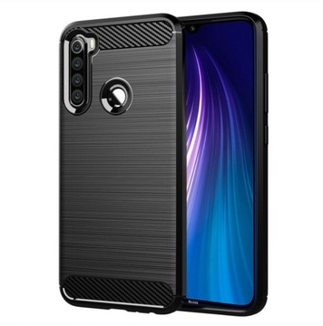 Etui do Xiaomi Redmi Note 8T PANCERNE Karbon SZKŁO
