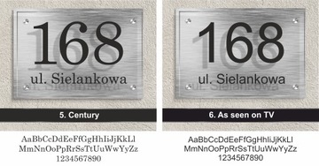 Алюминиевая табличка с адресом дома ЦВЕТА