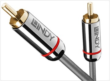 Lindy 35338 Kabel Coaxial (RCA-RCA) Cromo Line - 0,5m