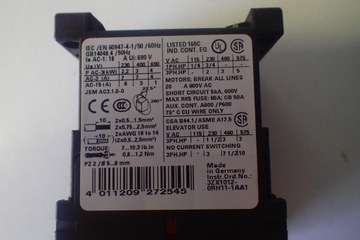 Контактор 18А 24В постоянного тока, Siemens 3RT1015-1BB41, 10E