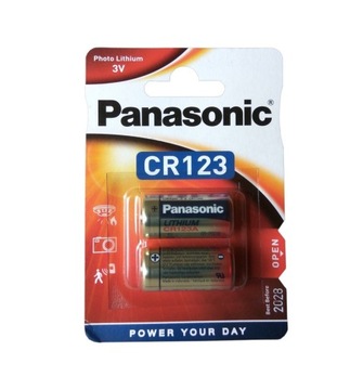 Baterie litowa Panasonic CR123 DL123 CR123A blister 2 szt.