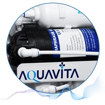 Osmoza RO7 Filtr Wody 100 GPD Jonizator REDOX + POMPA Pod Zlew System Dom