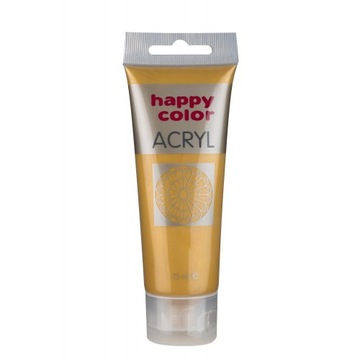 Farba akrylowa 75 ml złota Happy Colour