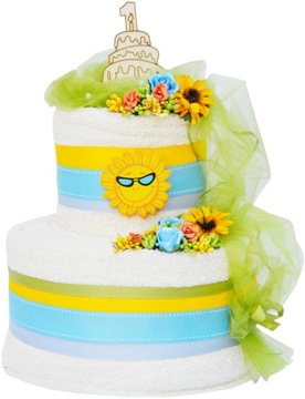 КРАСИВЫЙ подарок на годовщину - торт из полотенец на крещение