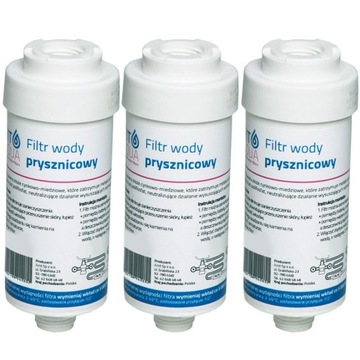 3x FILTR do WODY PRYSZNICOWY Fit Aqua AWF-SWR-P