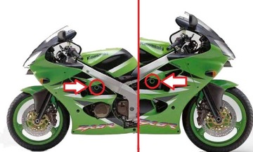 KAWASAKI ZX6R ZX9R NINJA 98-02 АВАРИЙНЫЕ НАКЛАДКИ ТВЕРДЫЕ