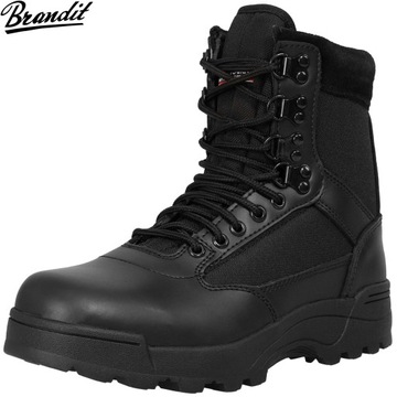 BUTY TAKTYCZNE WOJSKOWE OCHRONA SECURITY BRANDIT Trekkingowe Czarne 50