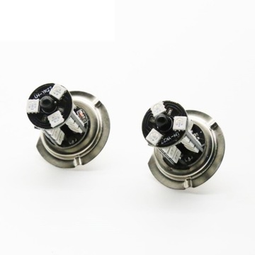 СВЕТОДИОДНЫЕ ЛАМПОЧКИ RGB H7 2шт 16 ЦВЕТОВ + ПУЛЬТ ДИСТАНЦИОННОГО УПРАВЛЕНИЯ